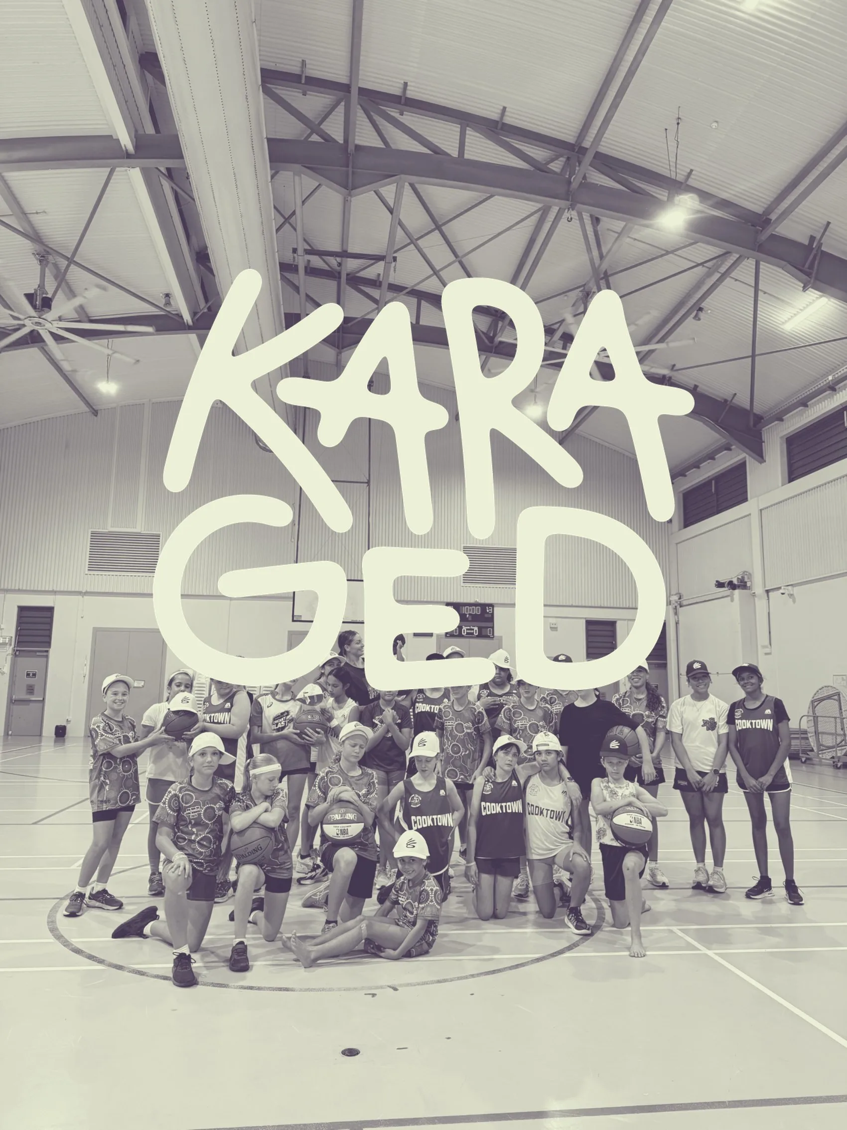 Young athletes training at Kara Ged